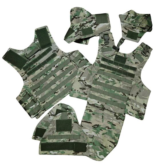 Lightweight Tactical ProtectiveVest Molle Hook Loop Fully Size Adjustable 6 pcs - Picture 8 of 8